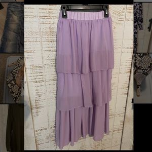 Lavender ruffle skirt